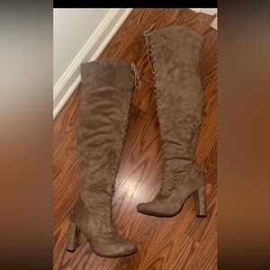 Elegant Tan Over-the-Knee Boots